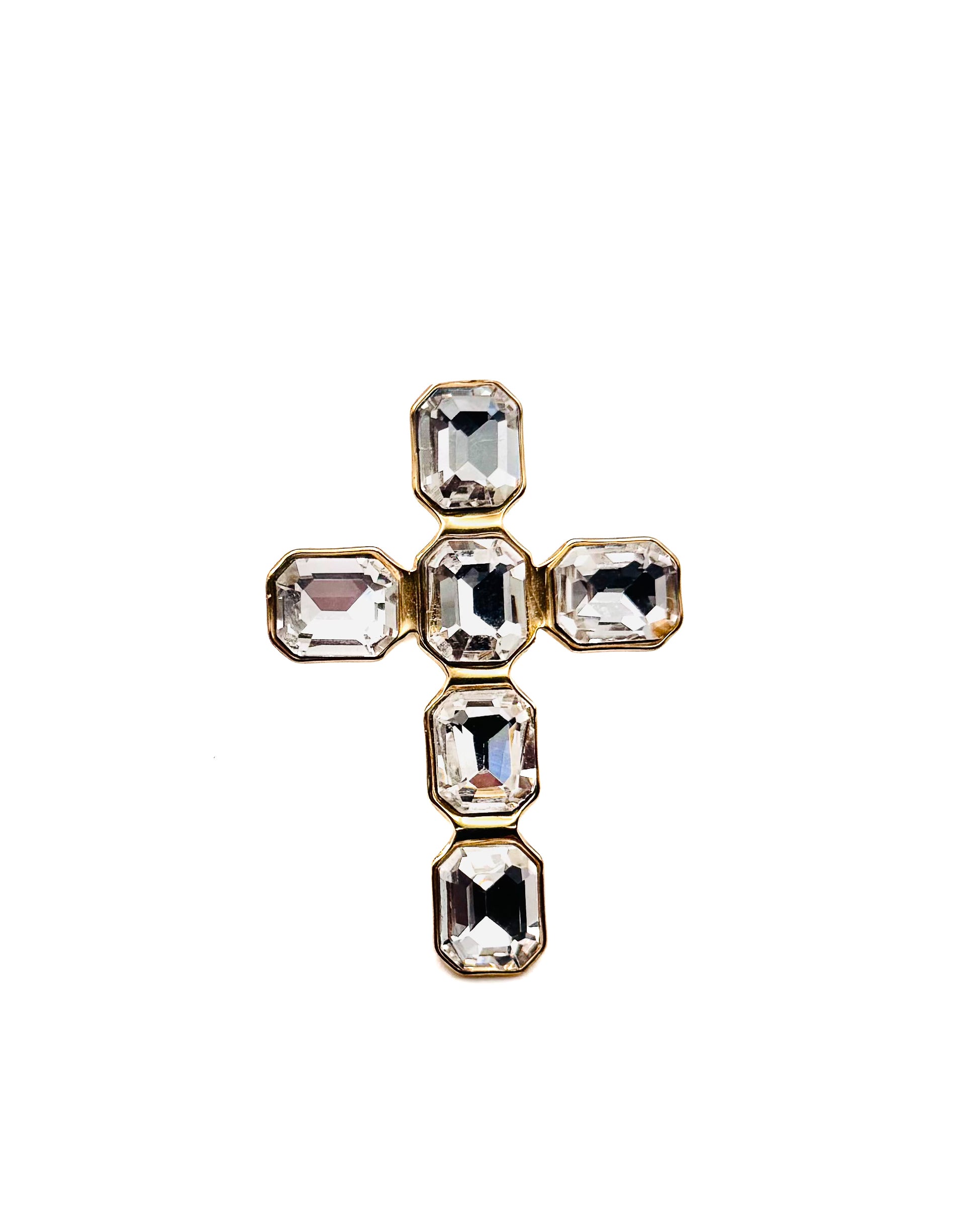Crystal Cross Ring