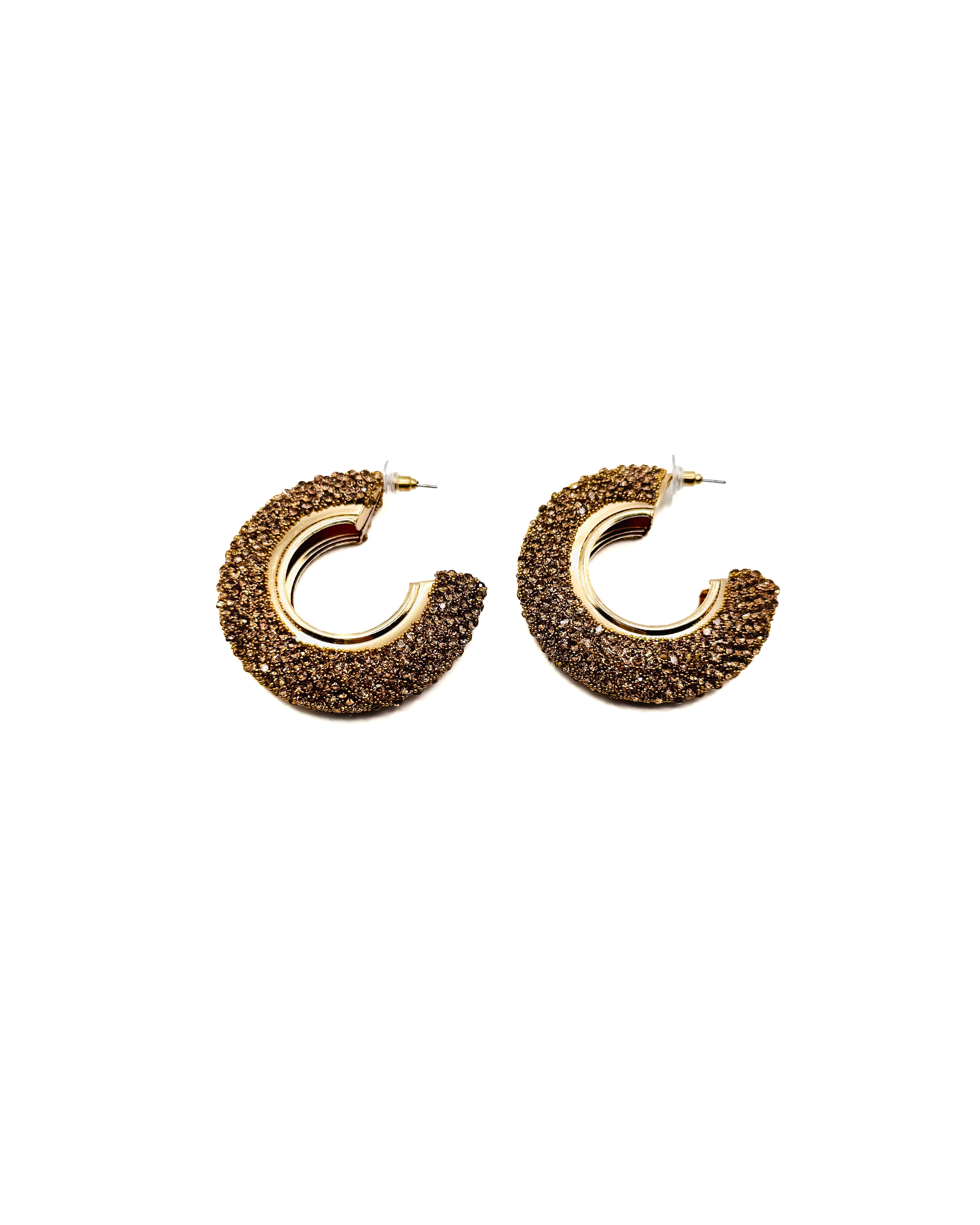 Mocha Rise Hoops Earrings