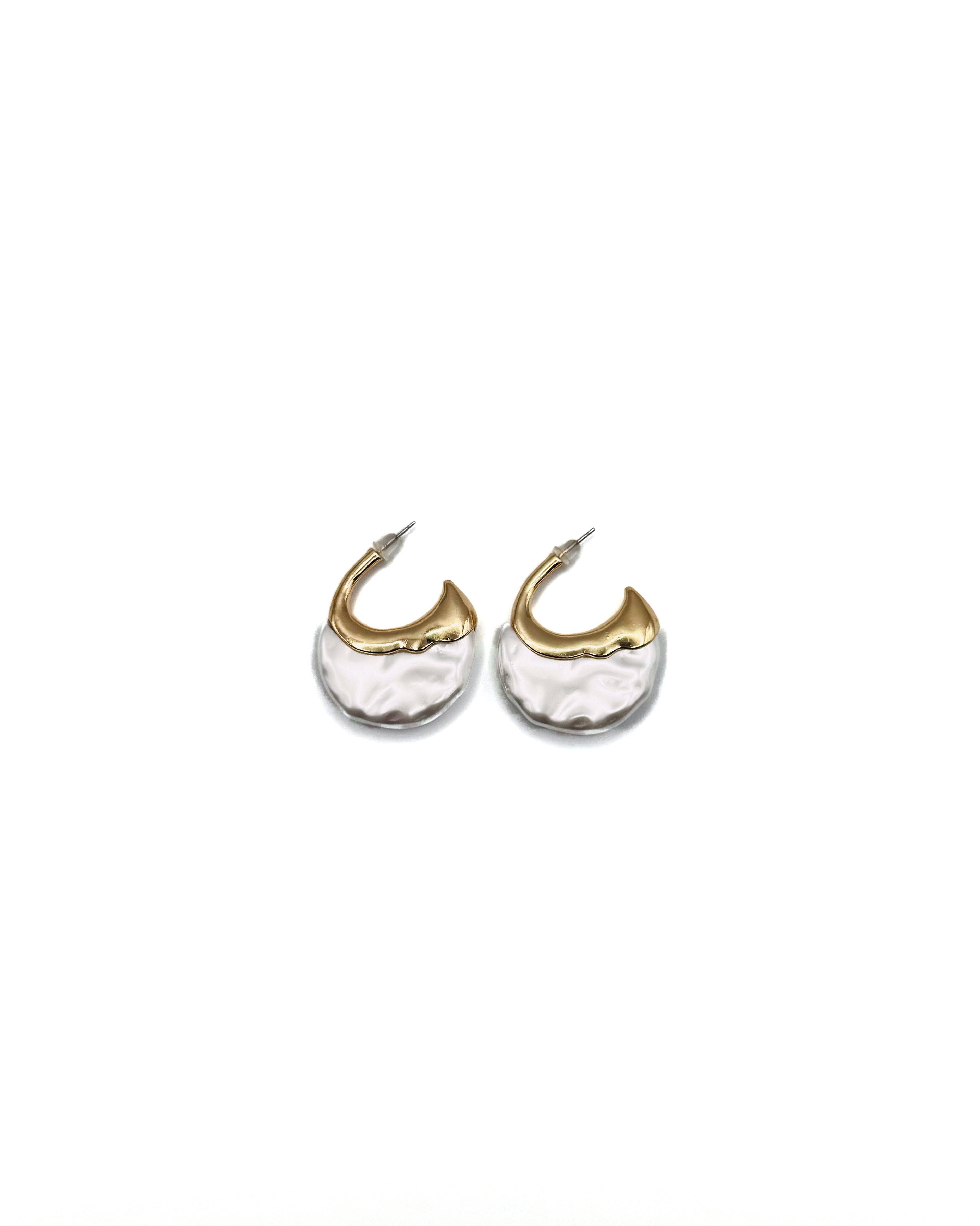 Elana Pearl Hoop Earrings